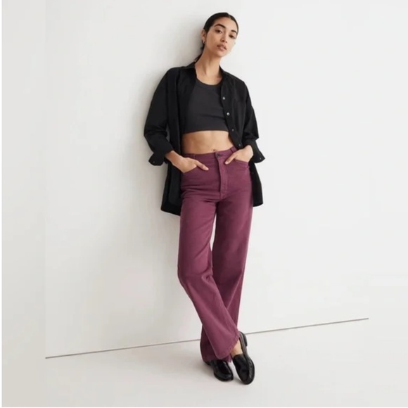 Madewell Emmett Wide Leg Garment Dyed Pants in size 31 P - Picture 6 of 6